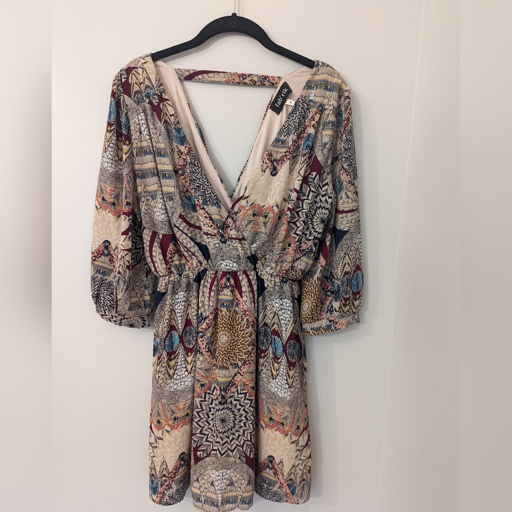 Fab'rik Boho Mini Dress Size M